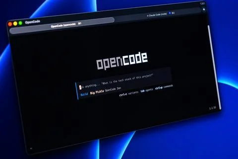 A computer interface showing AI-assisted programming code environment that 写真素材