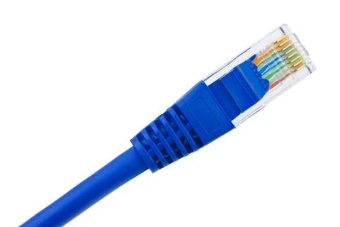 Computer internet cable Computer internet cable isolated on white backgrou... Fotos Stock