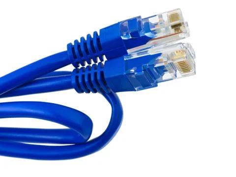 Computer internet cable Stock Photos