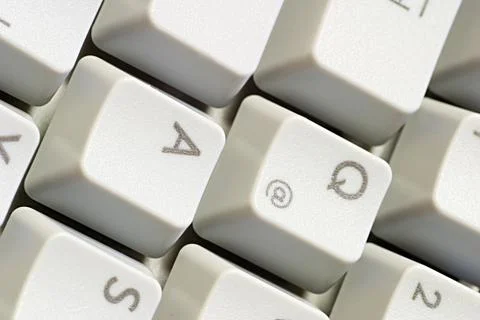 Computer internet technology email grey keyboard 스톡 사진