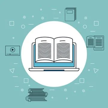 Computer internet tools Illustrazione stock