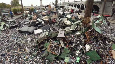 Computer junk iron. 4K. Stock Footage 59847705