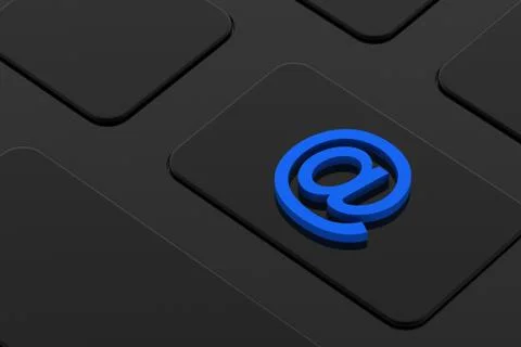 Computer Key board with email sign 無料イラスト素材