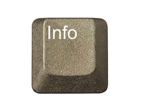 Computer key in a keyboard with letter, number and symbols Stock Photos