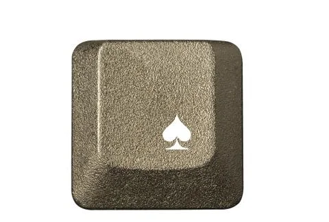 Computer key in a keyboard with letter, number and symbols Stock Photos
