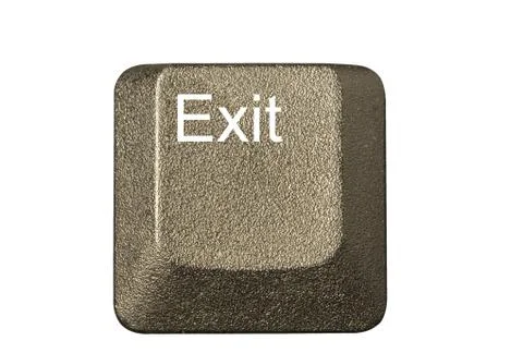 Computer key in a keyboard with letter, number and symbols Stock Photos
