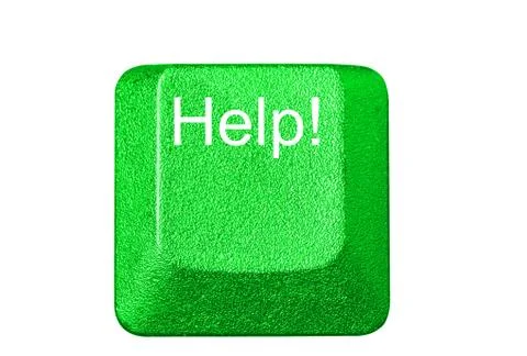Computer key in a keyboard with letter, number and symbols Stock Photos
