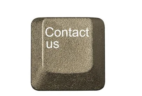 Computer key in a keyboard with letter, number and symbols Stock Photos