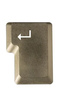 Computer key in a keyboard with letter, number and symbols Stock Photos