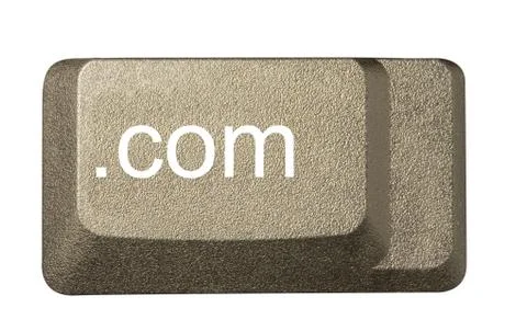 Computer key in a keyboard with letter, number and symbols Stock Photos