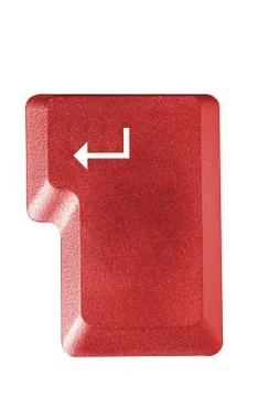Computer key in a keyboard with letter, number and symbols Stock Photos