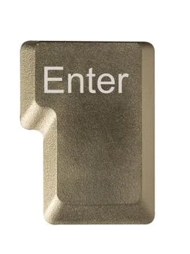 Computer key in a keyboard with letter, number and symbols Stock Photos