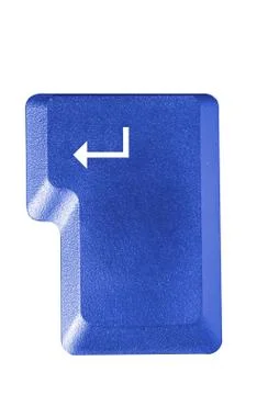 Computer key in a keyboard with letter, number and symbols Stock Photos