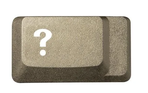 Computer key in a keyboard with letter, number and symbols Stock Photos