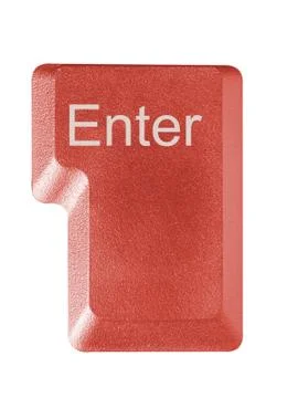 Computer key in a keyboard with letter, number and symbols Stock Photos