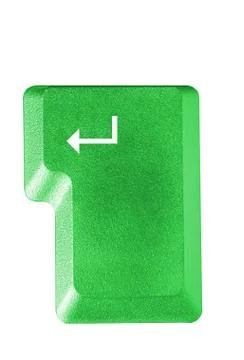 Computer key in a keyboard with letter, number and symbols Stock Photos