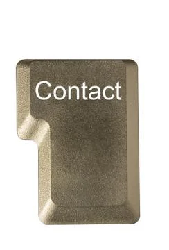 Computer key in a keyboard with letter, number and symbols Stock Photos