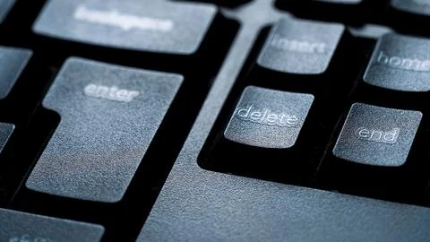 Computer key in macro with Enter key on keyboard. Stock Photos