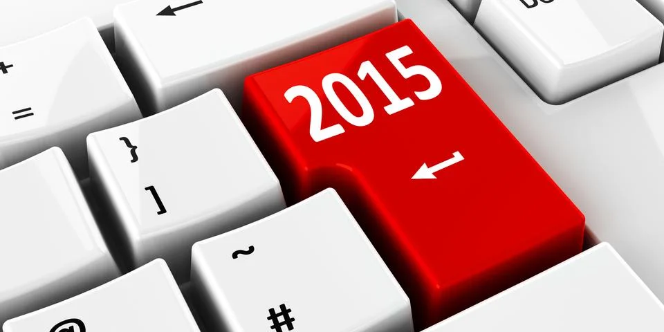 Computer keyboard 2015 Illustrazione stock