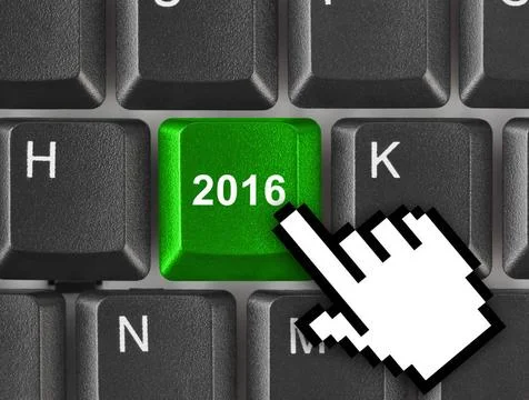 Computer keyboard with 2015 key Computer keyboard with 2015 key - holiday ... Stock Photos
