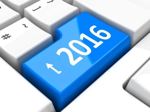Computer keyboard 2016 #4 Stock Illustration