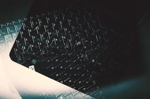 Computer Keyboard Abstract Stock-Fotos