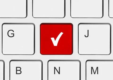 Computer keyboard with agreement key Computer keyboard with agreement key ... 写真素材