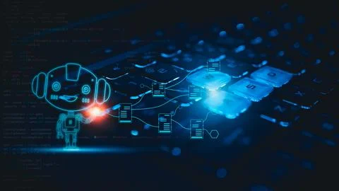 Computer keyboard and internet access icon template. Represents the transmi.. Stock Photos