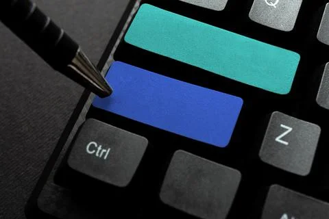 Computer Keyboard And Symbol.Information Medium For Communication.Laptop 写真素材