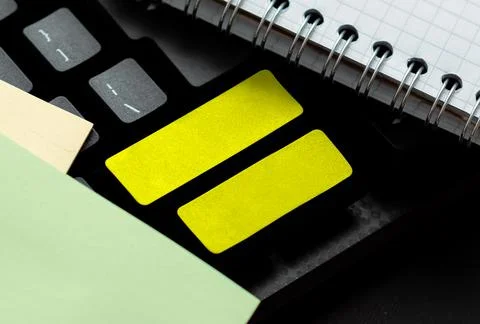 Computer Keyboard And Symbol.Information Medium For Communication.Laptop Foto stock