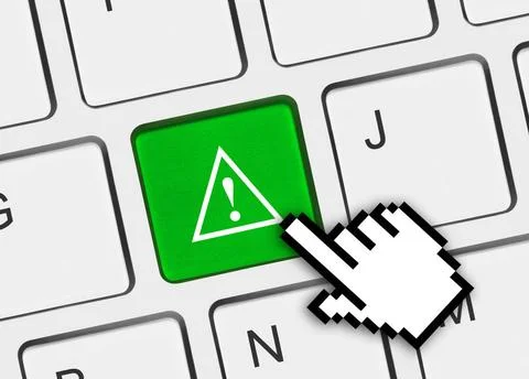 Computer keyboard with attention key Computer keyboard with attention key ... Stock Photos