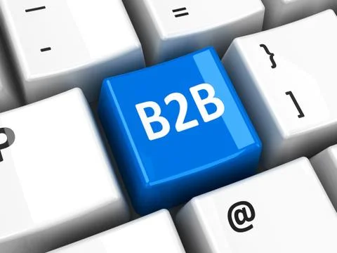 Computer keyboard B2B Stock Illustration