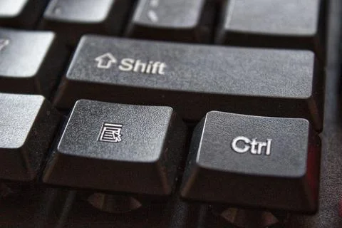 Computer keyboard on black background Stock-Fotos