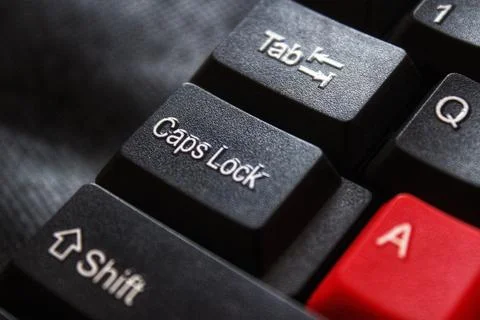 Computer keyboard on black background Photos