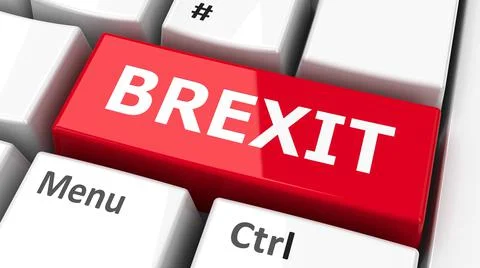 Computer keyboard Brexit Stock Illustration