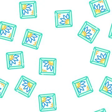 Computer keyboard buttons drawing vector seamless pattern Illustrazione stock