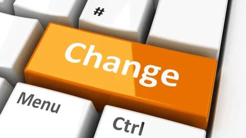 Computer keyboard change 스톡 일러스트