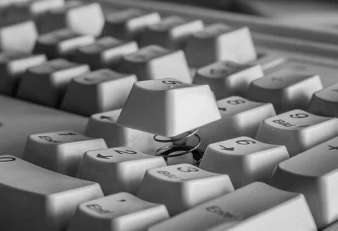 Computer keyboard close up Stock Photos