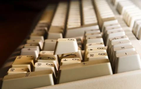 Computer keyboard close up Stock Photos