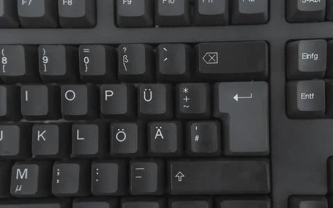 Computer keyboard closeup Stock Photos