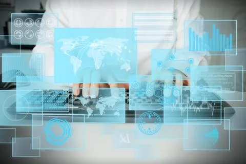 Computer keyboard conceptual image Stock Illustration