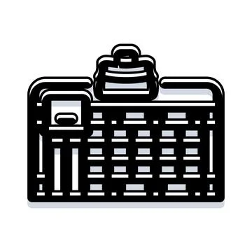 Computer keyboard device for data entry and digital creation 스톡 일러스트