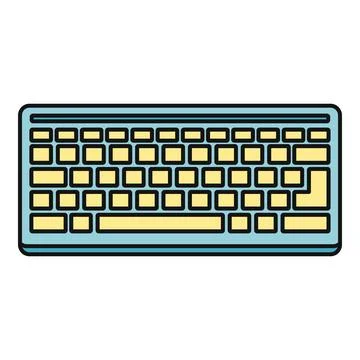 Computer keyboard device for data input イラスト素材