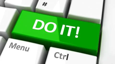 Computer keyboard do it #2 Stock Illustration