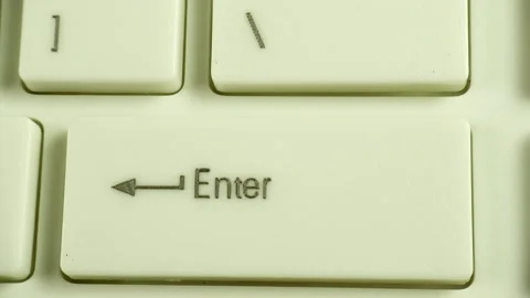 Computer keyboard Enter key. Stock Footage 149666458