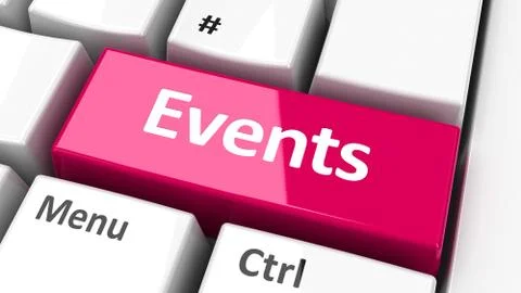 Computer keyboard events Stock Illustration