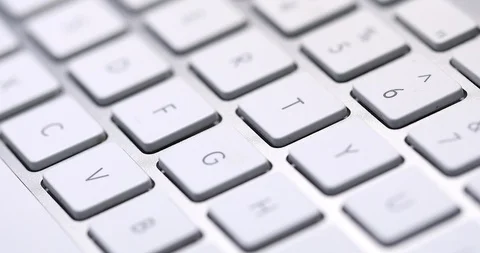 Computer keyboard focus shift, racking focus Stock Footage 103173754