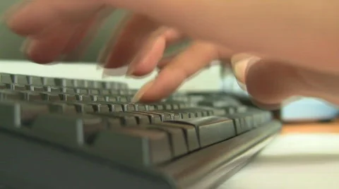 Computer keyboard Vídeo Stock 499609