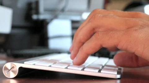 Computer Keyboard Stock Footage