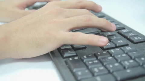 Computer keyboard 库存影片 22760595